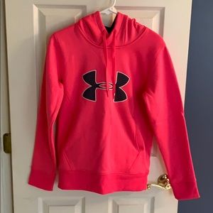 Women’s Pink Under Armour Sweatshirt, Size Small